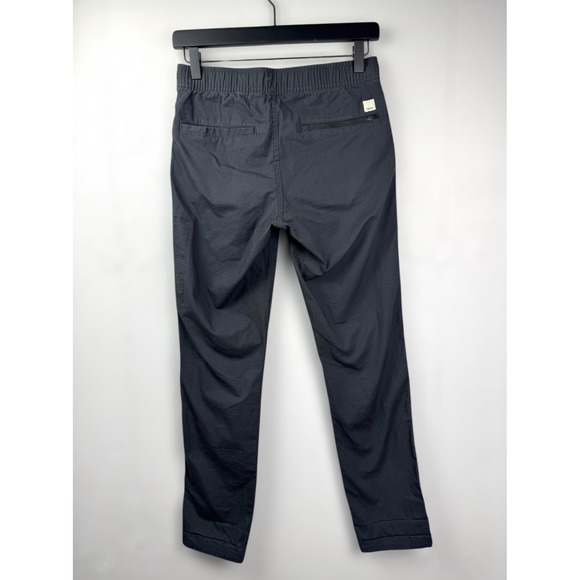 Vuori Womens Ripstop Slim Pant in Charcoal Midrise Drawstring Organic Cotton - Picture 7 of 13